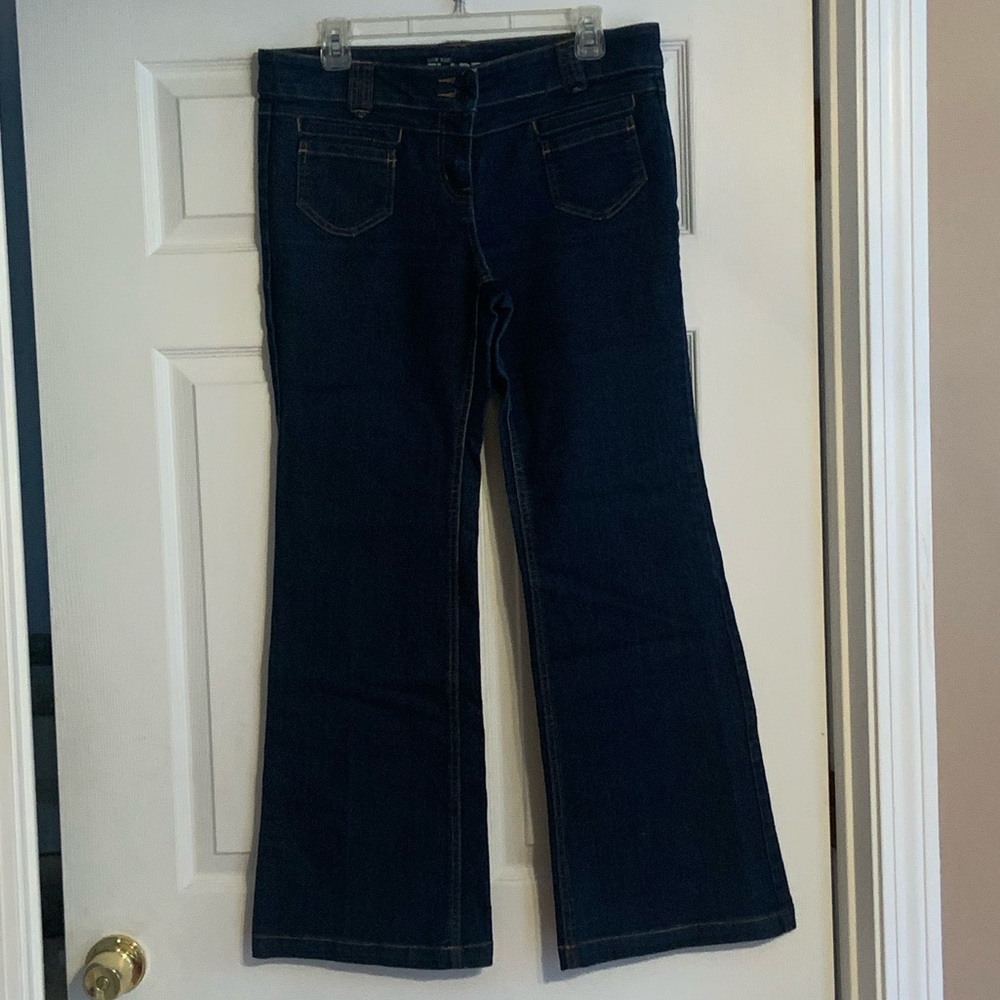 NY&Co Dark Wash Flare Leg Jeans